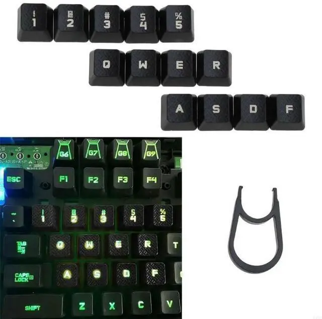 Alt view image 2 of 3 - 13PCS Keycap Set for Romer-G G910 G810 G413 Backlit Mechanical Keyboard