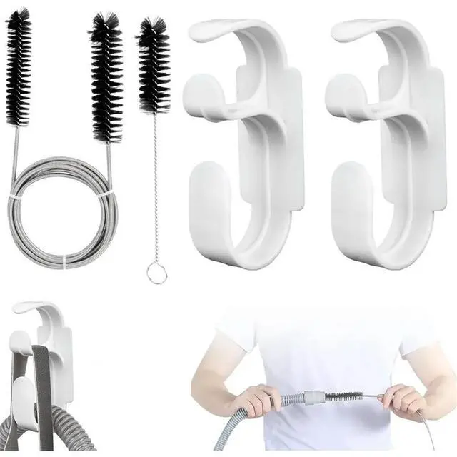 Alt view image 3 of 3 - CPAP Cleaning Kit with Hose Holder & Hooks-CPAP Hose Organizer Avoids CPAP Hose Tangle,CPAP Hose Cleaning Brush Kit