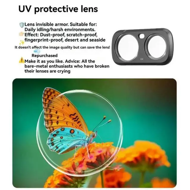 Alt view image 5 of 6 - UV High Light Transmittance Lens Filter For Luna Ultra Magnetic Quick-Swap HD Optical Glass