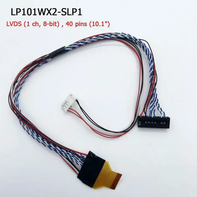 Alt view image 4 of 6 - LP101WX2-SLP1 screen cable 0.3mm 10.1" LVDS (1 ch, 8-bit) , Connector 40 pins