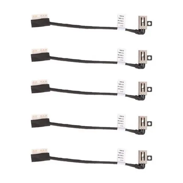 Alt view image 4 of 6 - DC In Power Jack W/Cable 4VP7C 04VP7C DC301016G00 5Pcs For Inspiron Vostro 15 3510 3400 3401 3500 3501