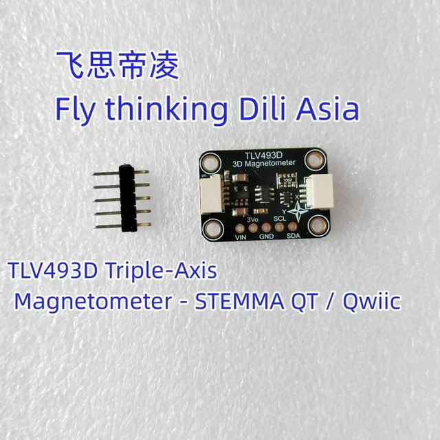 Main image of TLV493D 4366 Triple-Axis Magnetometer - STEMMA QT QWIIC 4900 QT Py RP2040