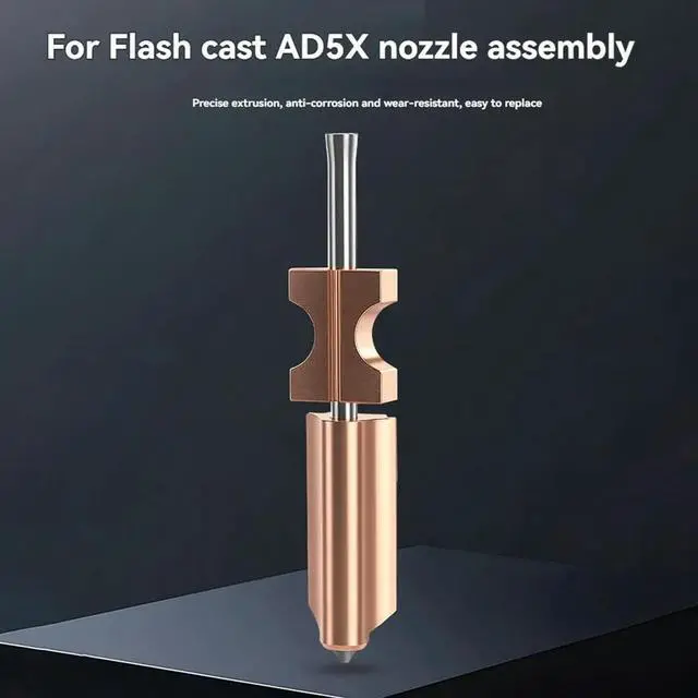 Main image of For Flashforge AD5X Hotend Nozzle Upgraded 0.4mm Stainless Steel Hotend 3D Printer Accessories