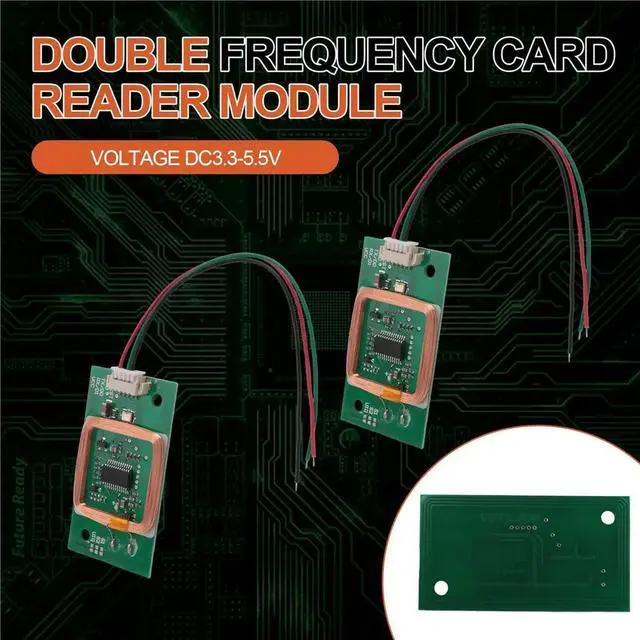 Main image of Embedded Mini 5V RFID Card Reader Module 125Khz 13.56Mhz Double Frequency Uart