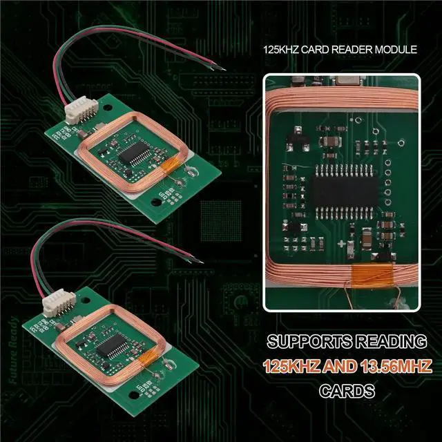 Alt view image 3 of 3 - Embedded Mini 5V RFID Card Reader Module 125Khz 13.56Mhz Double Frequency Uart