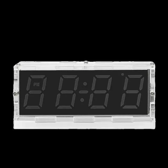 Alt view image 6 of 6 - Colorful RGB DIY Digital Clock Kit Display Temperature Alarm Soldering Project Learning Practice Solder Electronic Kit