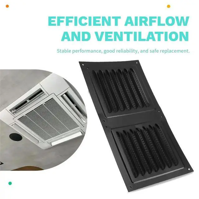 Alt view image 2 of 3 - Airflow Grille Airflow Vent Cover Built-in Insect Screen Compact Size Optimal Airflow for Cooling for HVAC Systems
