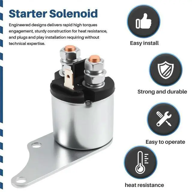 Alt view image 3 of 3 - High Torques Starter Solenoid Quiet Generator for Predator 3500 756720 63584 Generator Relay Solenoid Valve