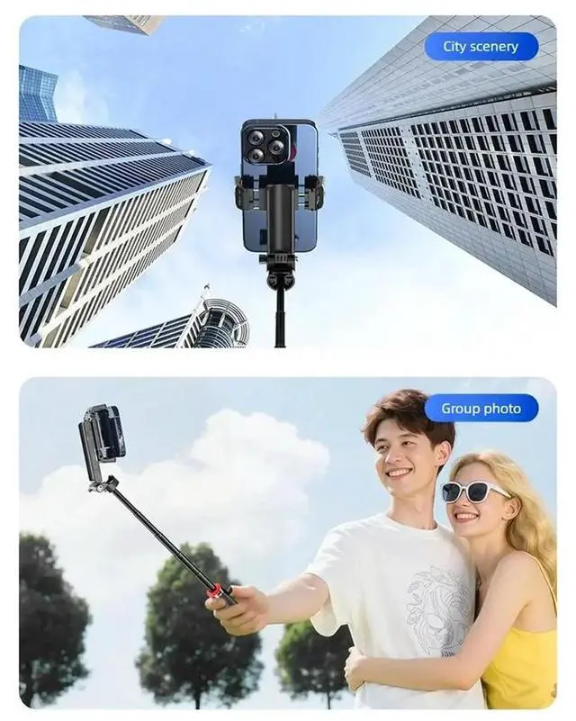 Main image of 3-N-1 Mini Selfie Stick Tripod Extendable Stand with BT Remote & Zoom Control for Phone Vlog Phone Stabilizer