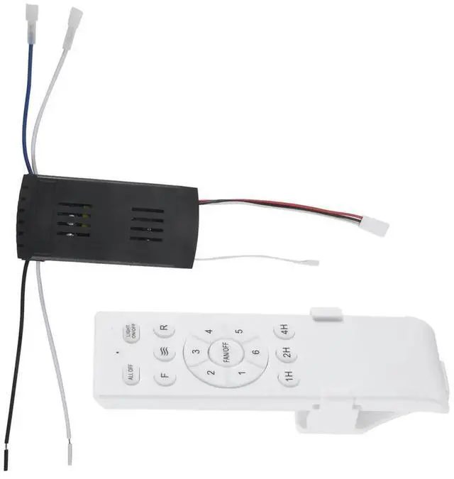 Alt view image 3 of 3 - Universal Ceiling Fan Remote Control Kit 40W 6-Speed Timing Function Replacement Remote for DC Ceiling Fans & Lights