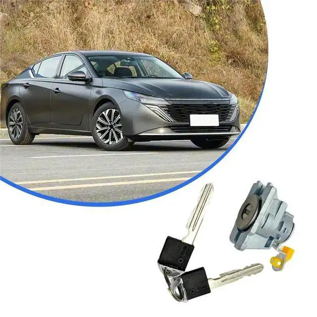 Alt view image 5 of 6 - H0601-JN01A Left Front Door Lock Cylinder For Nissan Teana 08-12 For Nissan Sylphy 12-19 Left Door Lock Cylinder Device