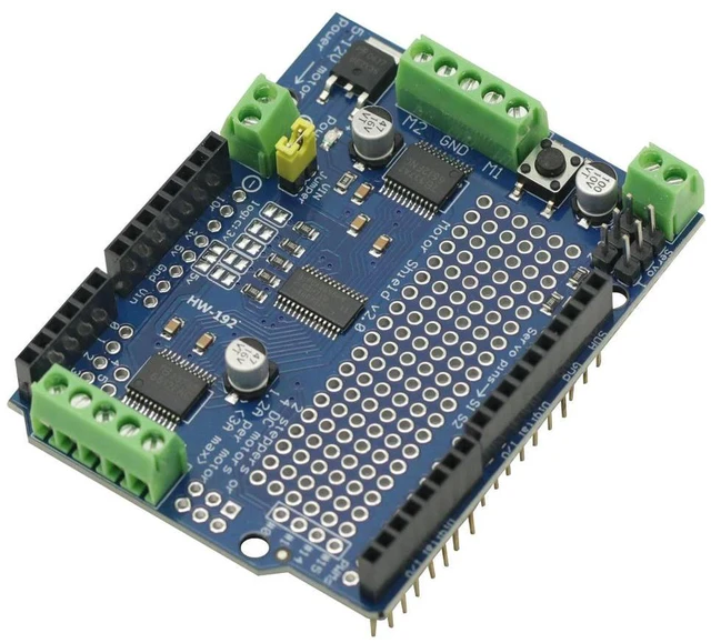 Alt view image 4 of 6 - TB6612 Mosfet Stepper Motor PCA9685 Standard IIC I2C PWM Servo Driver Shield V2 For Robot PWM Mega R3 Replace L293D