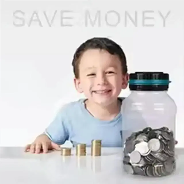 Alt view image 5 of 6 - Digital Coin Counting Money Saving Box - LCD Electronic Piggy Bank for EURO Coins, Ideal Gift