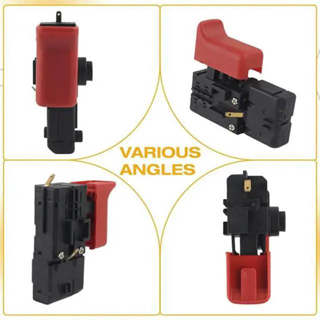 Alt view image 4 of 6 - For Bosch Drill Switch 2607200623 GBM13RE/GBM10RE/GBM350RE/TBM3400/TBM1000/TBM3500 Electric Drill Replacement Parts