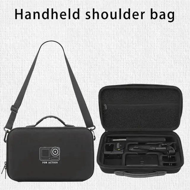 Alt view image 5 of 6 - Waterproof Travel Carrying Case Bag for Action 6 Camera Organizers Bag