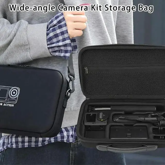 Alt view image 6 of 6 - Waterproof Travel Carrying Case Bag for Action 6 Camera Organizers Bag