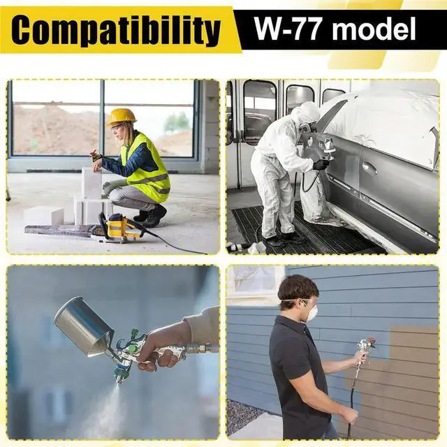 Main image of W-77 Spray Gun Nozzle, Needle + Air Cap Kits 2.0/2.5/3.0mm, W77 Paint Spray Gun 2.5mm
