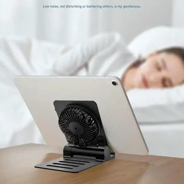 Alt view image 3 of 3 - 2025 Adjustable Laptop Stand with Cooling Fan USB Powered Foldable Laptop Holder