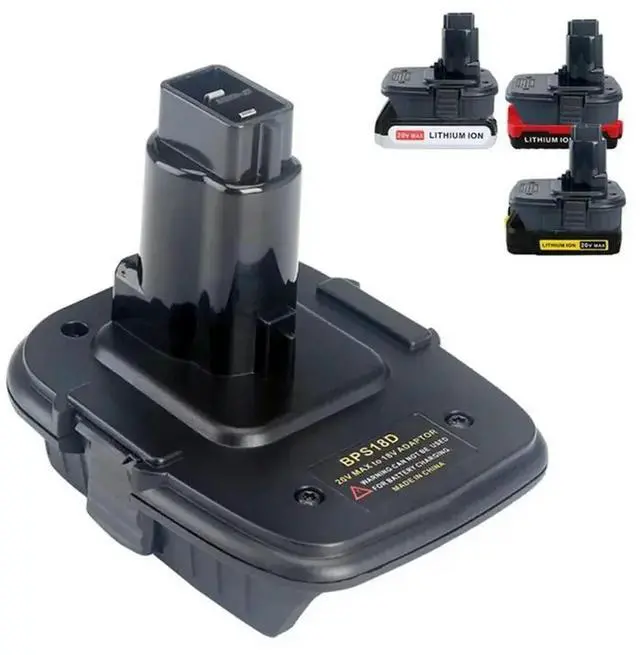 Alt view image 6 of 6 - For Black Decker Porter Cable 18V Lithium Converter- BPS18D Adapter For 18V NI-CD/NI-MH