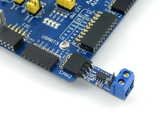 Alt view image 4 of 6 - 2pcs Waveshare SN65HVD230 CAN Board, Onboard CAN SN65HVD230, 3.3V, ESD Protection