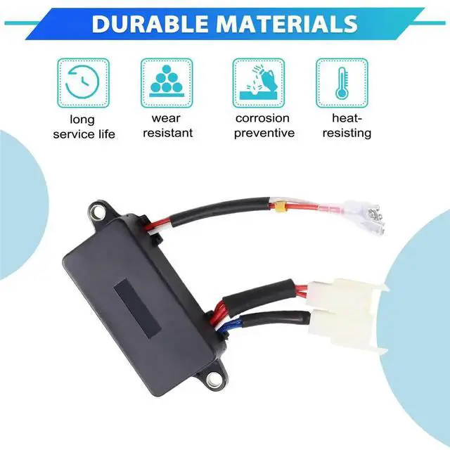 Alt view image 2 of 3 - 8-Wire AVR for Champion CPE 46539 46561 45670 4KW 5KW Remote Start Generator AVR 30060-YHB0210-0000