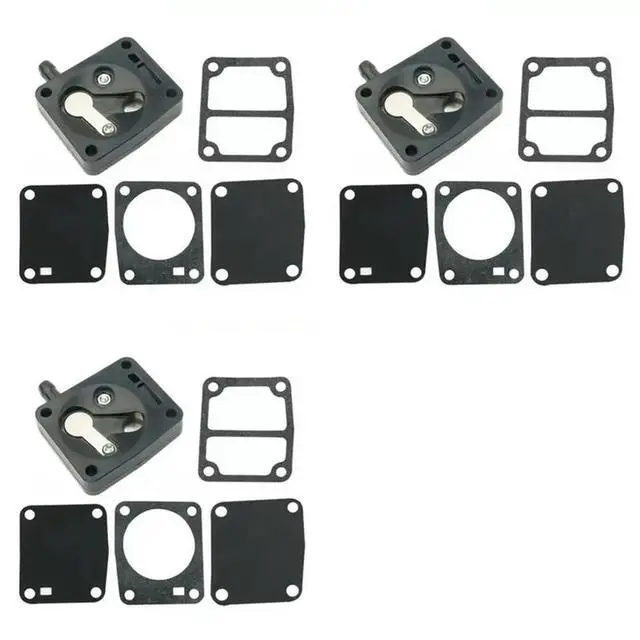 Alt view image 4 of 6 - 3X Fuel Pump Repair Kit For Outboard 2-Stroke 9.91520256L2/ 6L3 Series Replace 682-24412-01