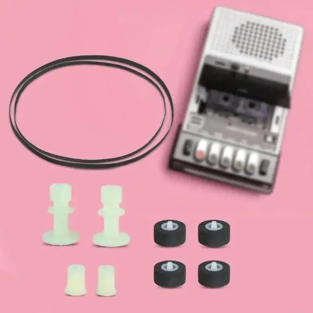 Main image of Cassettes Deck Tape Gear Rubber Bearing Roller Deck Tape Gear Replacement for CH404X CH510X Recorder Accessories