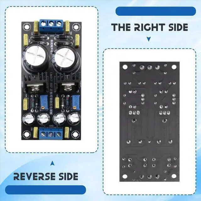 Alt view image 2 of 3 - AC to DC LM317 LM337 Voltage Regulator Filter Power Supply Positive Negative Adjustable 5V 12V 15V 18V 24V
