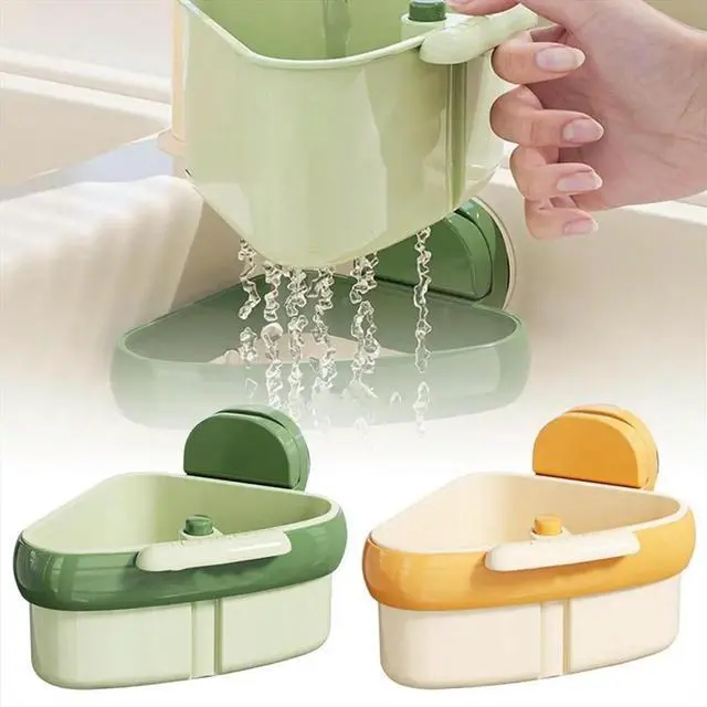 Main image of Sink Strainer Basket, Upgraded Suction Cup Sink Drainer Basket,Automatic Dumping Sink Strainer Basket, for Food Waste