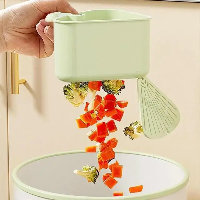 Alt view image 2 of 3 - Sink Strainer Basket, Upgraded Suction Cup Sink Drainer Basket,Automatic Dumping Sink Strainer Basket, for Food Waste