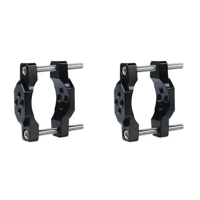Alt view image 4 of 6 - 2X Aluminum Alloy 17-54Mm Motorcycle Headlight Bracket Bumper Mount Clamp Auxiliary Spotlight Fog Lamp Holder Accesories
