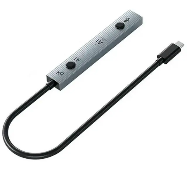 Alt view image 4 of 6 - AI HUB AI 3-Port HUB Type-C To USB 3.0 For Laptops Desktops Tablets