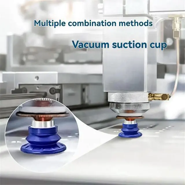 Alt view image 3 of 3 - 1Pcs Corrugated Suction Cup Strong Suction Nozzle Robot Accessories Vacuum Suction Cup Joint Set SAB50/60/80 SAB60