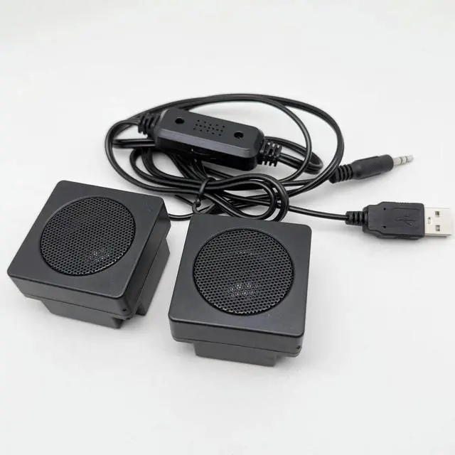 Alt view image 4 of 6 - 4747 USB mini Paste type speaker for PC with iron mesh