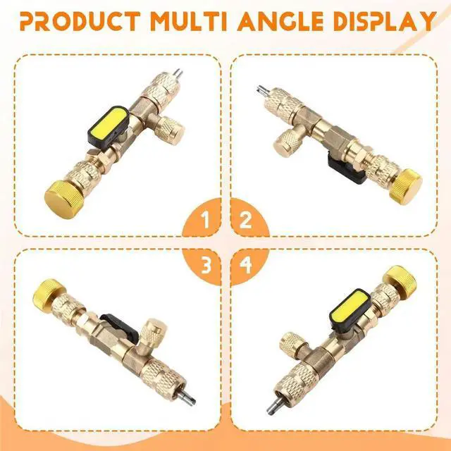 Main image of Replwith 20 Valve Cores, Tool for Replacing Valve Cores Air Conditioner Valve Core Removal Tool, Refrigerant Core