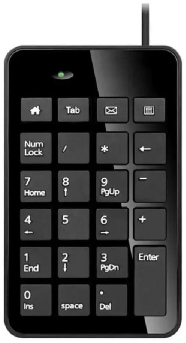 Alt view image 6 of 6 - 23 Keys Mini USB Wired Digital Keyboard Mini Numeric Keyboard Accounting Bank Finance Keyboard for Notebook Desktop