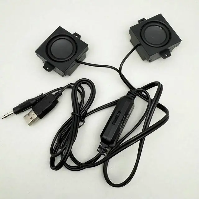 Alt view image 4 of 6 - 4040 USB mini speaker for PC laptop Paste type 3.5mm audio input plug and play