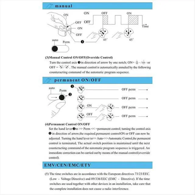 Alt view image 2 of 6 - SUL181h Din Rail Analog Mechanical Timer Switch 30 Minutes Programmable AC110V-230V 24 Hours Timer Switch