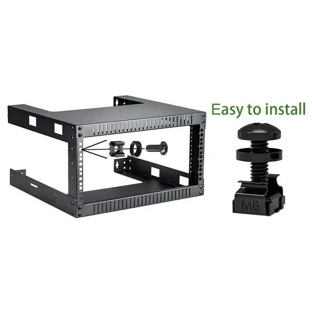 Alt view image 2 of 3 - 120pcs M6 Cage Screw Nut Washer Set Self-Locking Cable Ties Assortment Kit for Server Shelf Cabinets & Rack Mount Thread