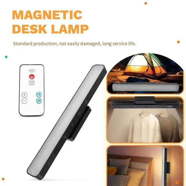 Main image of Touch Table Lamp 5 Colors Dimmable Mirror Lights Rechargeable Kitchen Ceiling Light with Remote Control