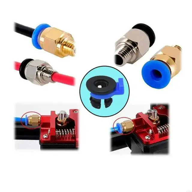 Alt view image 2 of 3 - 2025 40Pcs Effective 3D Printer Bowden Tube Fasteners For Tight Tubing Link
