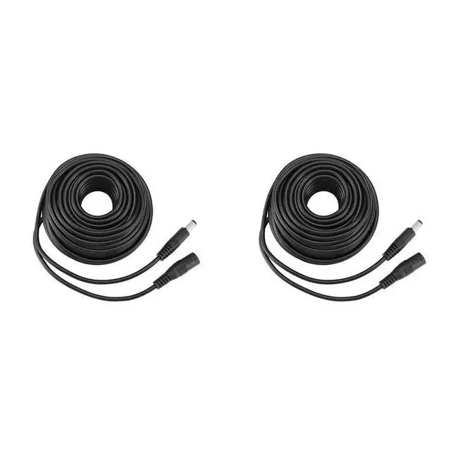 Alt view image 4 of 6 - 2X DC Power Extension Cable Connector Extension Cord Jack Adapter Lead Cable DC5521 Connector Male To Female 10M