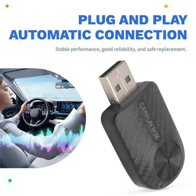 Alt view image 2 of 3 - CarPlay Adapter- Android Auto Adapter, 5.8GHz Wi-Fi Plug & Play,Mini and Stable IOS 10+/Android 10+