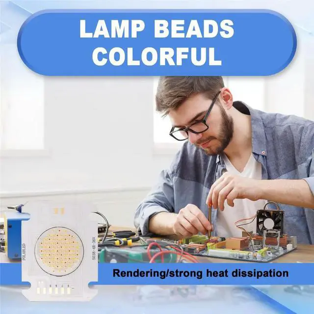 Alt view image 3 of 3 - 100W High Power Colorful Red Green Blue White Four-Color COB Lamp Beads High Power LED Lamp Beads