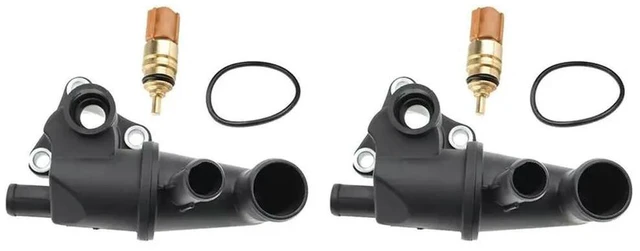 Alt view image 4 of 6 - 2X Thermostat Housing Water Outlet Pipe 25611-02801 For Getz 2002-2011 EON KIA PICANTO 2004-2011 I10 2007-2013