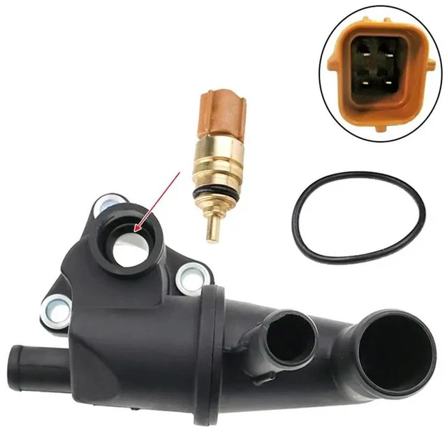 Alt view image 5 of 6 - 2X Thermostat Housing Water Outlet Pipe 25611-02801 For Getz 2002-2011 EON KIA PICANTO 2004-2011 I10 2007-2013