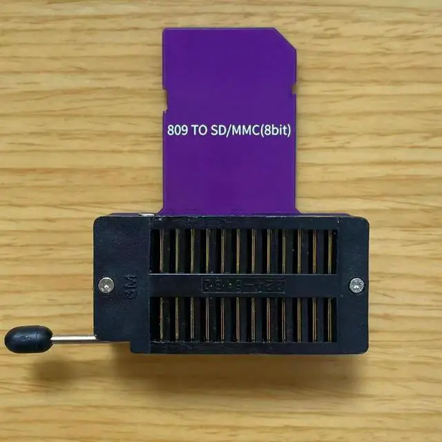 Alt view image 3 of 4 - 809H EMMC Burner to SD Card Adapter Board 8-bit Wiring 809H EMMC153 169 221 100