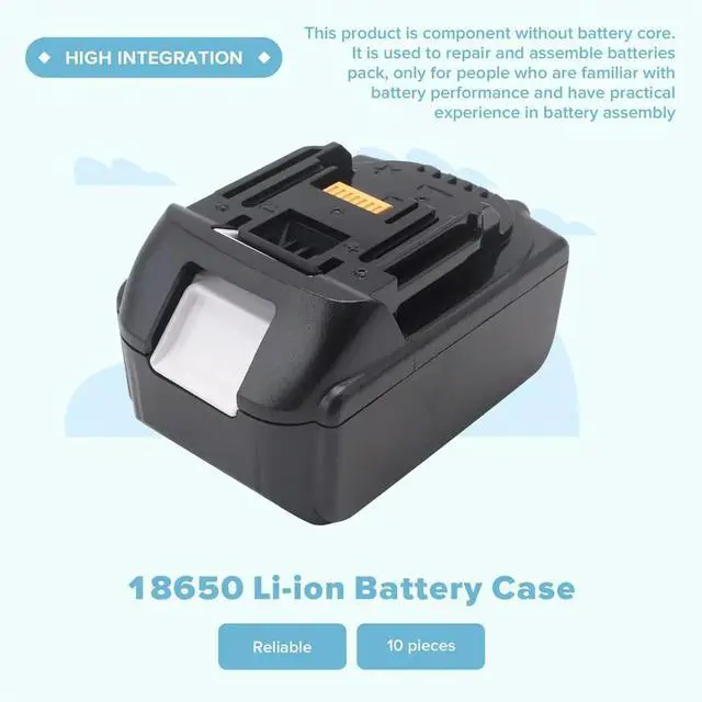 Alt view image 2 of 3 - BL1830 Lithium Case BMS PCBA Balance Charging Protection Board Shell for MAKITA 18V BL1860B 6.0Ah LED Indicator