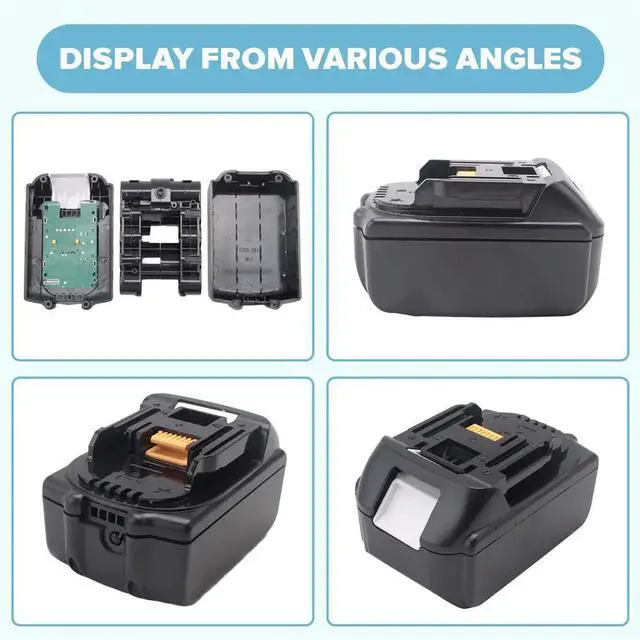 Main image of BL1830 Lithium Case BMS PCBA Balance Charging Protection Board Shell for MAKITA 18V BL1860B 6.0Ah LED Indicator
