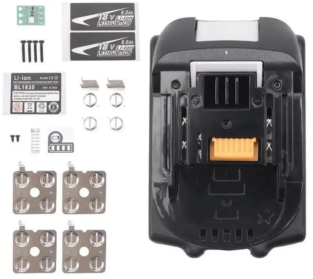 Alt view image 3 of 3 - BL1830 Lithium Case BMS PCBA Balance Charging Protection Board Shell for MAKITA 18V BL1860B 6.0Ah LED Indicator